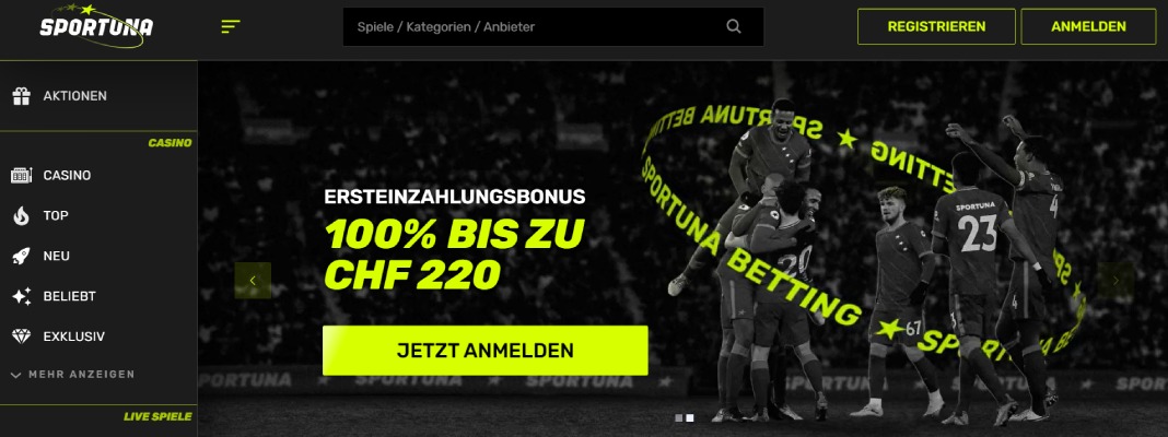 Sportuna Sportwetten Schweiz